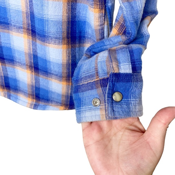 L. L. Bean Brushed Flannel Plaid Shirt Jacket Shacket - Picture 5 of 8